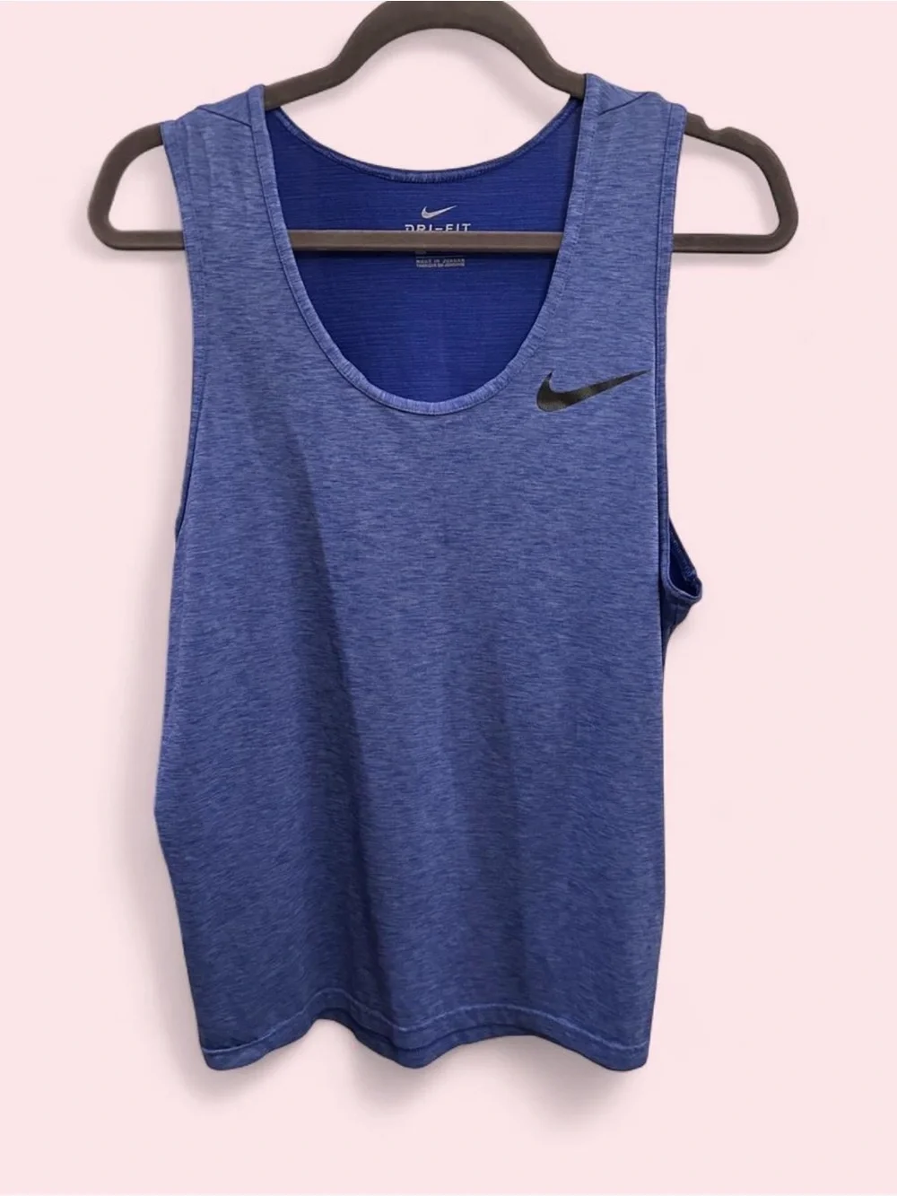 Nike Blue Heather Dri-FIT Athletic Tank